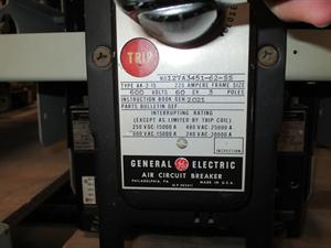 General Electric AK-2-15, Low Voltage Air Breaker General Electric AK-2-15, Low Voltage Air Breaker